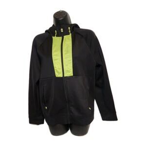 Russell Activewear Hoodie Xl Womens Black Zip Athletic Dri Power